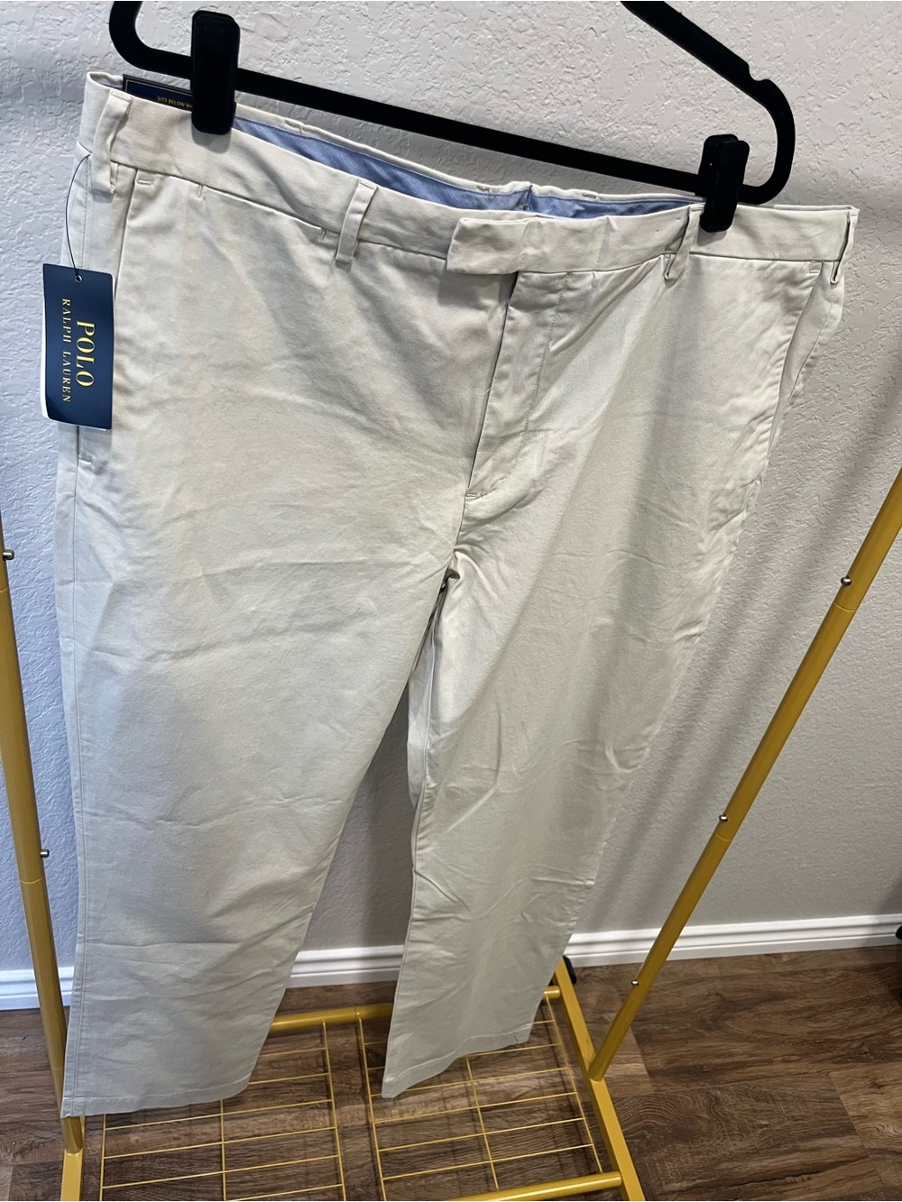 Polo Ralph Lauren Men’s Stretch Straight Fit Chino Pants 42x32 Basic Sand NWT